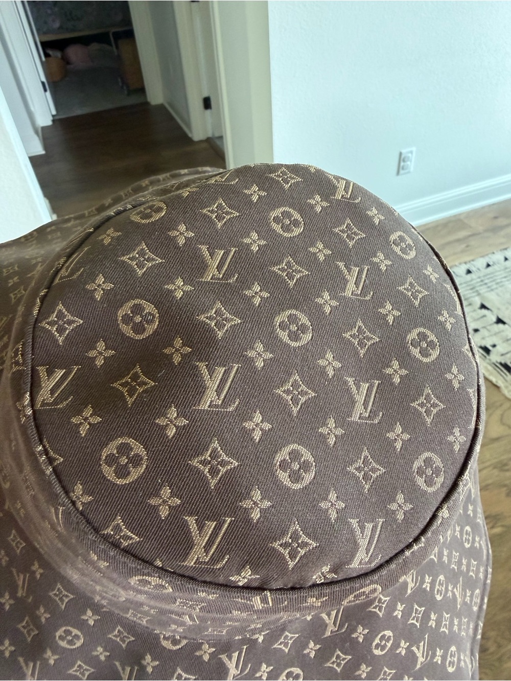 Louis Vuitton Monogram Wide-Brim Bucket Hat in Brown - Picture 3 of 8